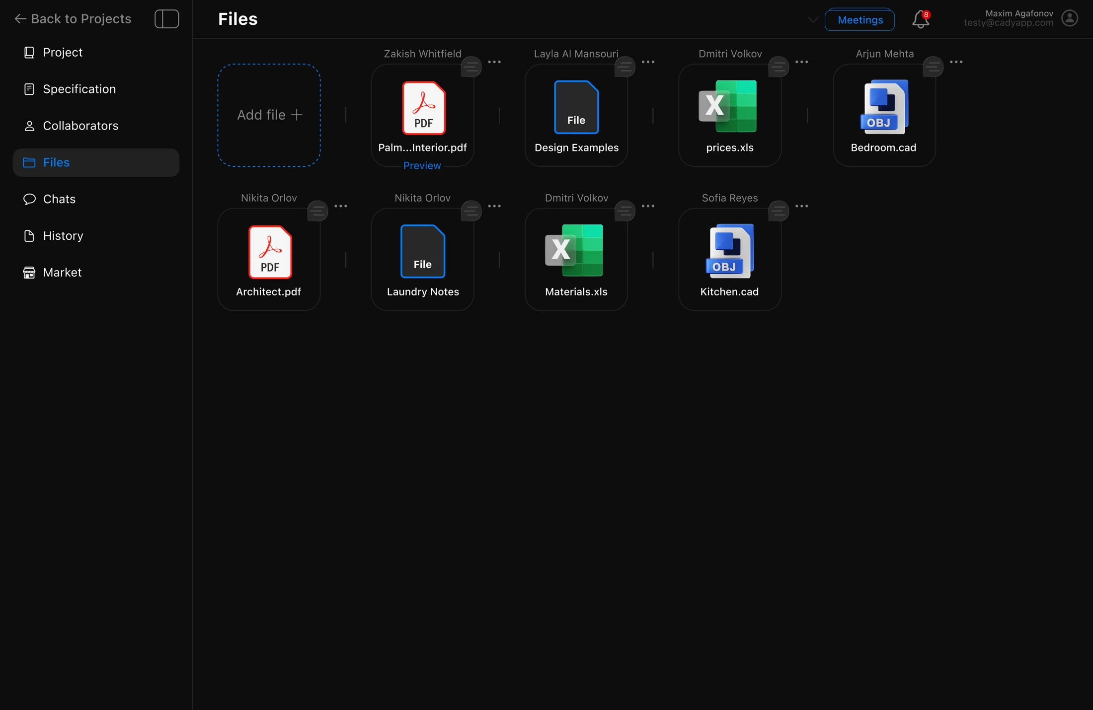 Cady project files